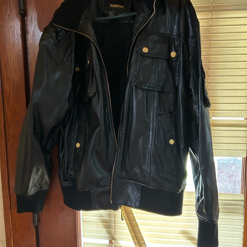 Men's Black Leather Jacket